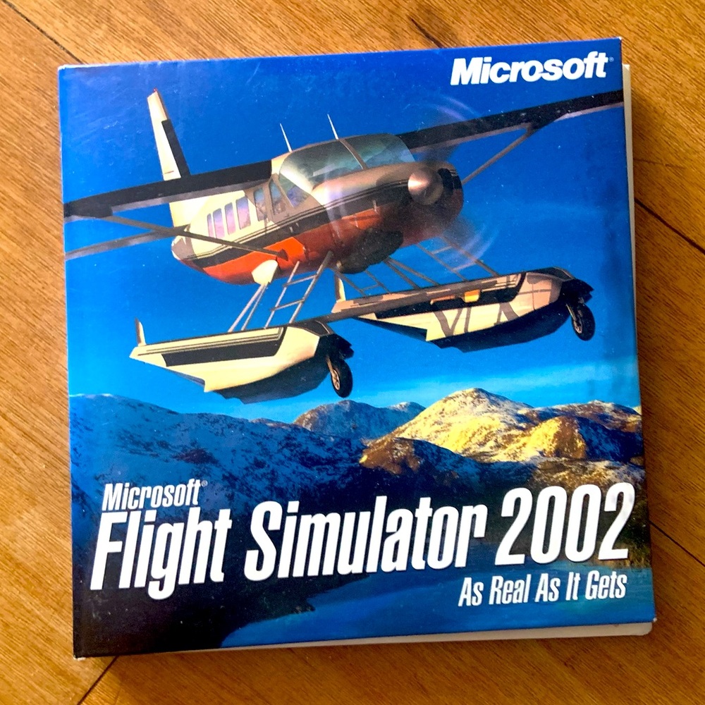 Microsoft flight simulator game 2002. Comes with 3 disc for personal computer.